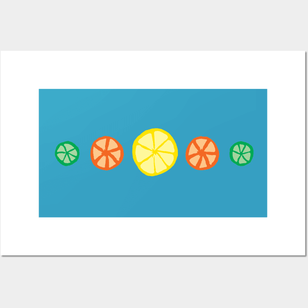 Lemon, Lime, and Orange Slices Wall Art by TintedRed